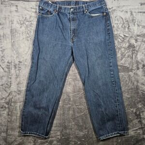 Levi's 550 Relaxed Fit Jeans Mens Blue Denim Casual‎ Pants Size 42x30